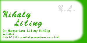mihaly liling business card