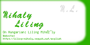 mihaly liling business card